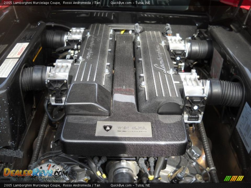 2005 Lamborghini Murcielago Coupe 6.2 Liter DOHC 48-Valve VVT V12 Engine Photo #10
