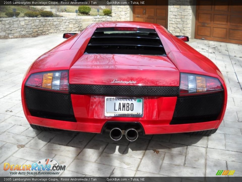 2005 Lamborghini Murcielago Coupe Rosso Andromeda / Tan Photo #12