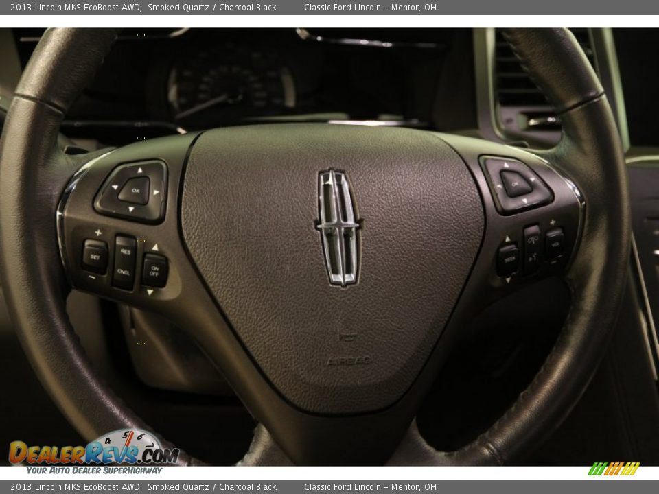 2013 Lincoln MKS EcoBoost AWD Steering Wheel Photo #6