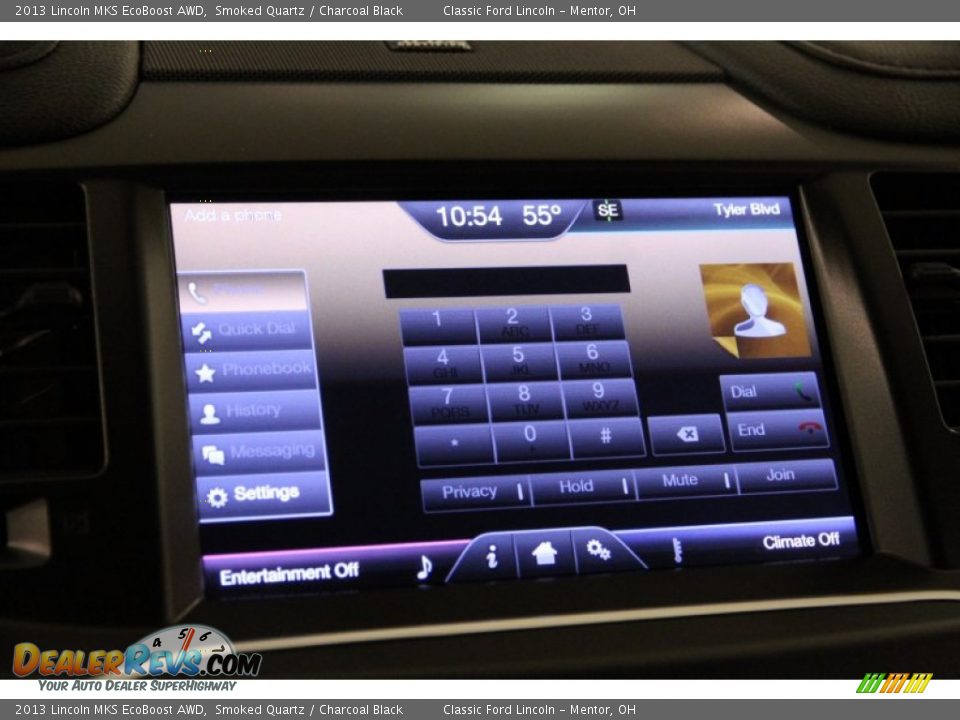 Controls of 2013 Lincoln MKS EcoBoost AWD Photo #10