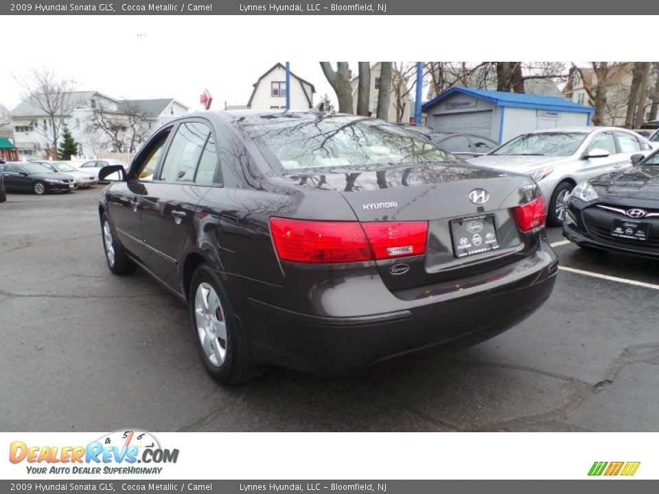 2009 Hyundai Sonata GLS Cocoa Metallic / Camel Photo #4