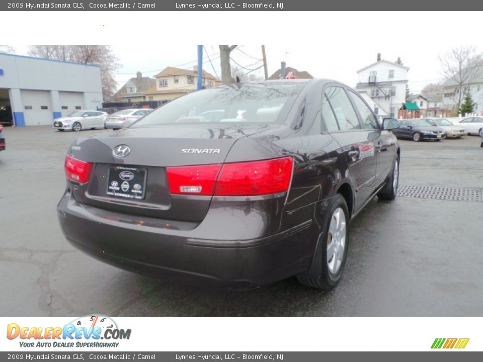 2009 Hyundai Sonata GLS Cocoa Metallic / Camel Photo #6