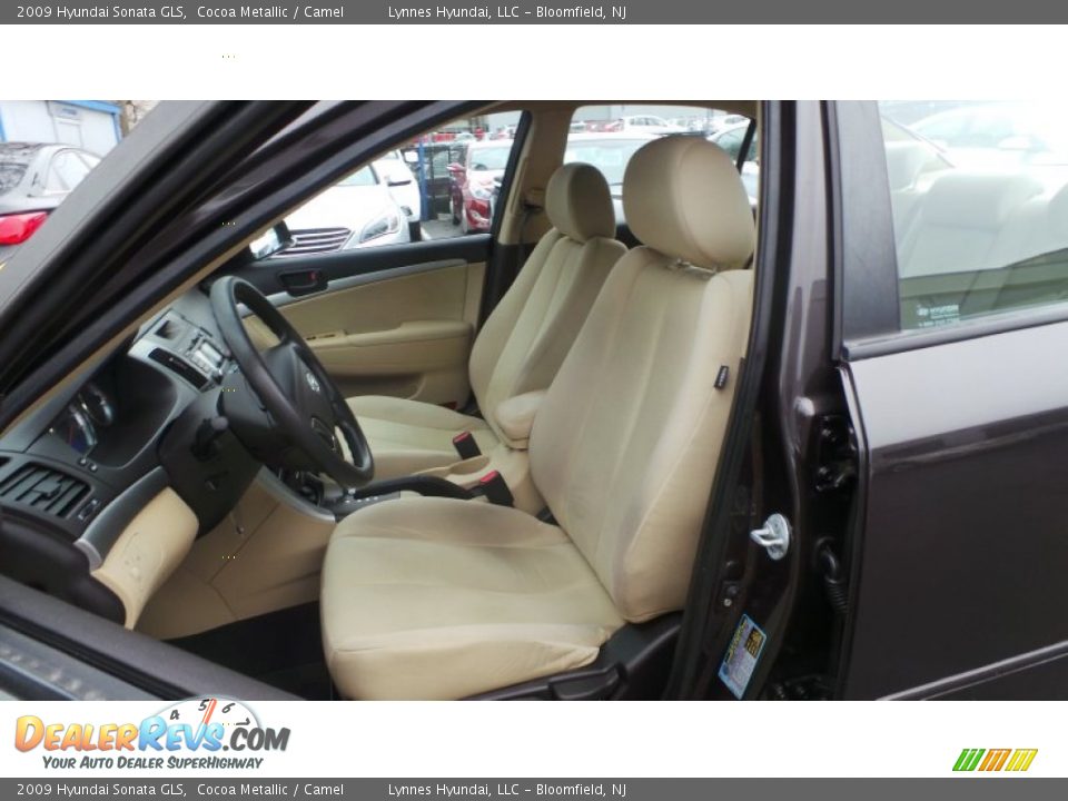 2009 Hyundai Sonata GLS Cocoa Metallic / Camel Photo #7