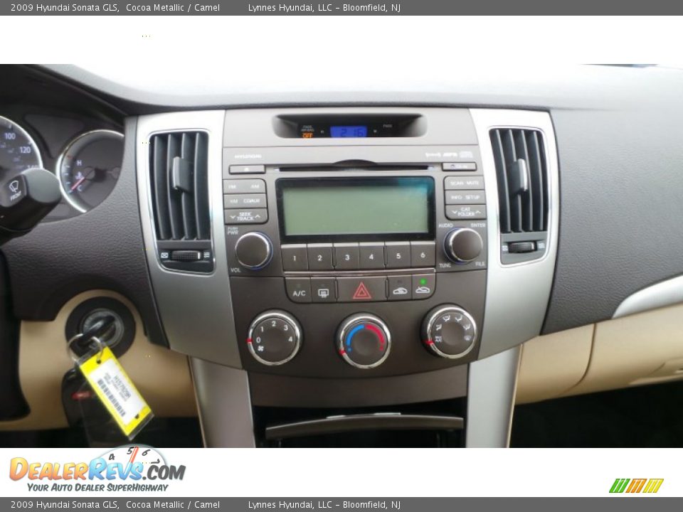 2009 Hyundai Sonata GLS Cocoa Metallic / Camel Photo #11