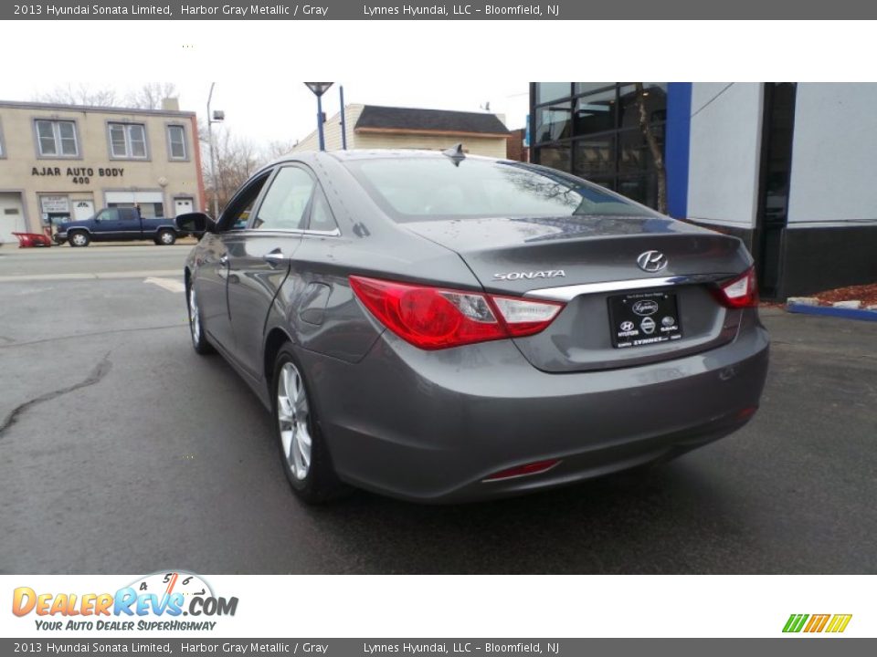 2013 Hyundai Sonata Limited Harbor Gray Metallic / Gray Photo #4