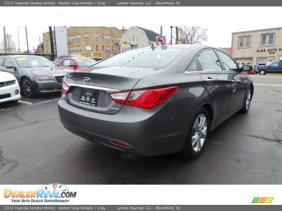 2013 Hyundai Sonata Limited Harbor Gray Metallic / Gray Photo #6