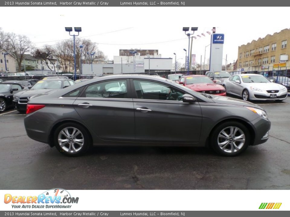 2013 Hyundai Sonata Limited Harbor Gray Metallic / Gray Photo #7