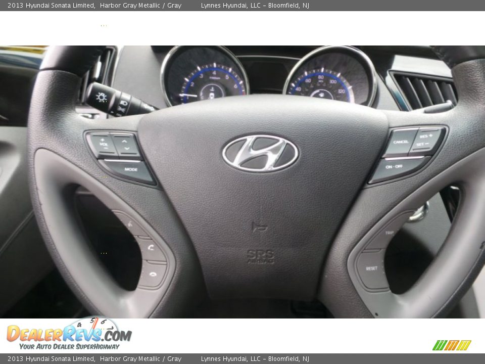 2013 Hyundai Sonata Limited Harbor Gray Metallic / Gray Photo #16