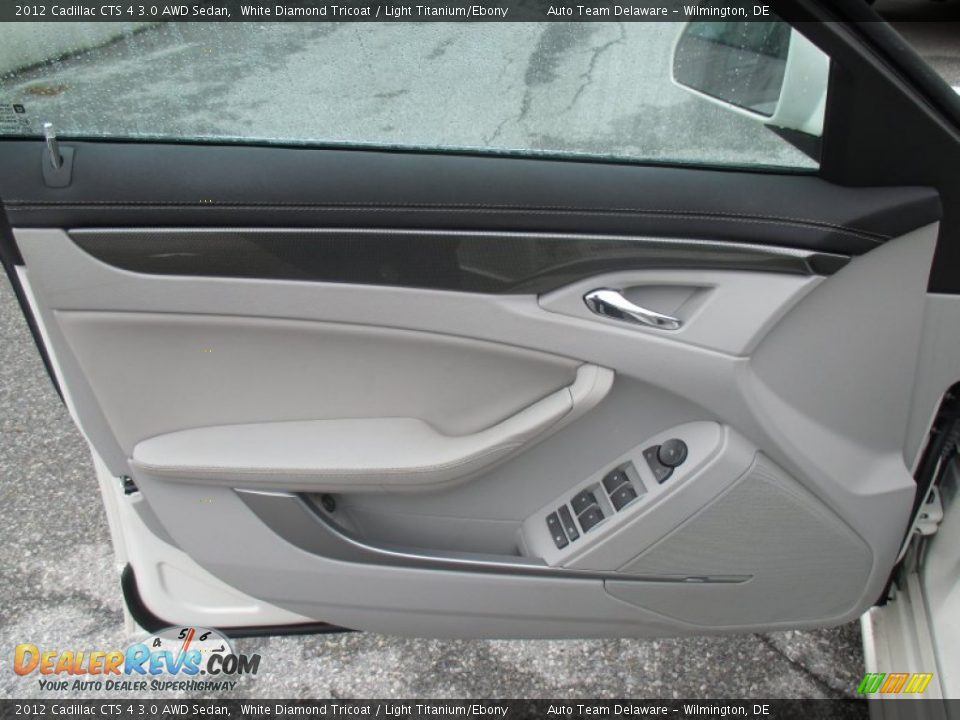2012 Cadillac CTS 4 3.0 AWD Sedan White Diamond Tricoat / Light Titanium/Ebony Photo #13
