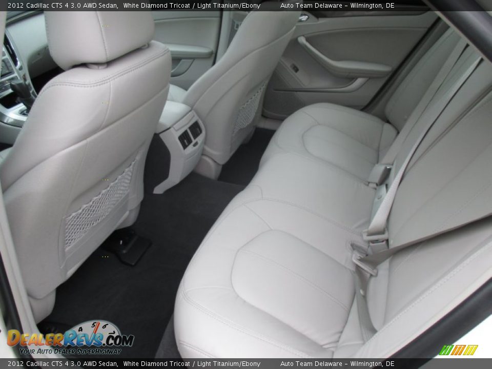 2012 Cadillac CTS 4 3.0 AWD Sedan White Diamond Tricoat / Light Titanium/Ebony Photo #29