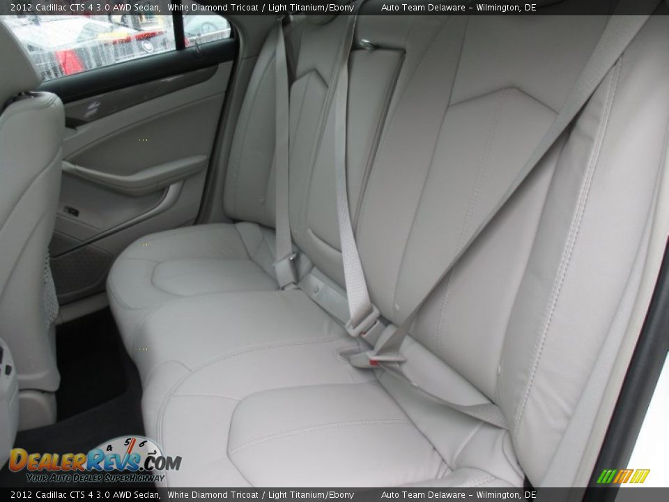 2012 Cadillac CTS 4 3.0 AWD Sedan White Diamond Tricoat / Light Titanium/Ebony Photo #30
