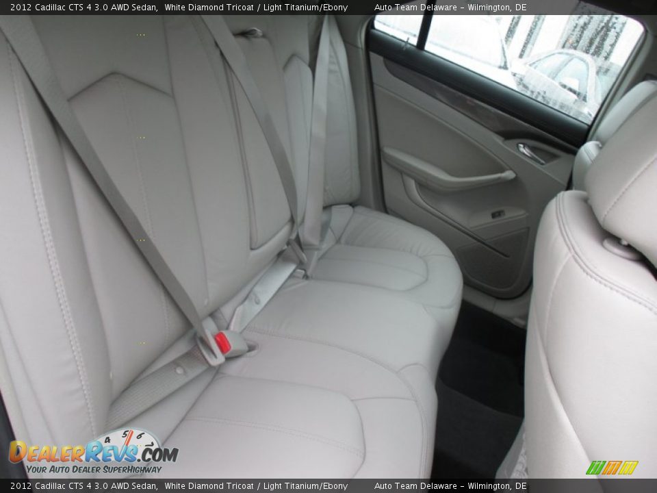 2012 Cadillac CTS 4 3.0 AWD Sedan White Diamond Tricoat / Light Titanium/Ebony Photo #33