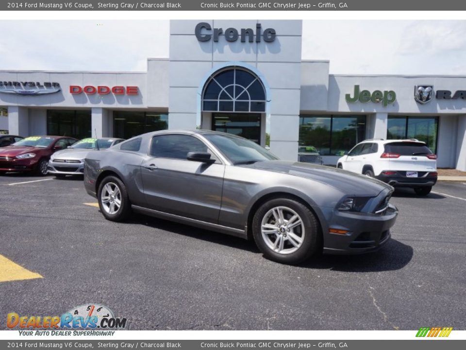 2014 Ford Mustang V6 Coupe Sterling Gray / Charcoal Black Photo #1