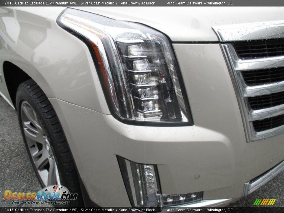 2015 Cadillac Escalade ESV Premium 4WD Silver Coast Metallic / Kona Brown/Jet Black Photo #10