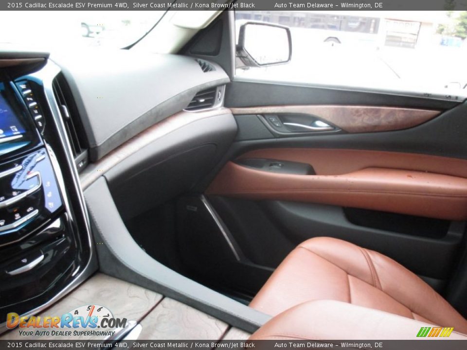 2015 Cadillac Escalade ESV Premium 4WD Silver Coast Metallic / Kona Brown/Jet Black Photo #21