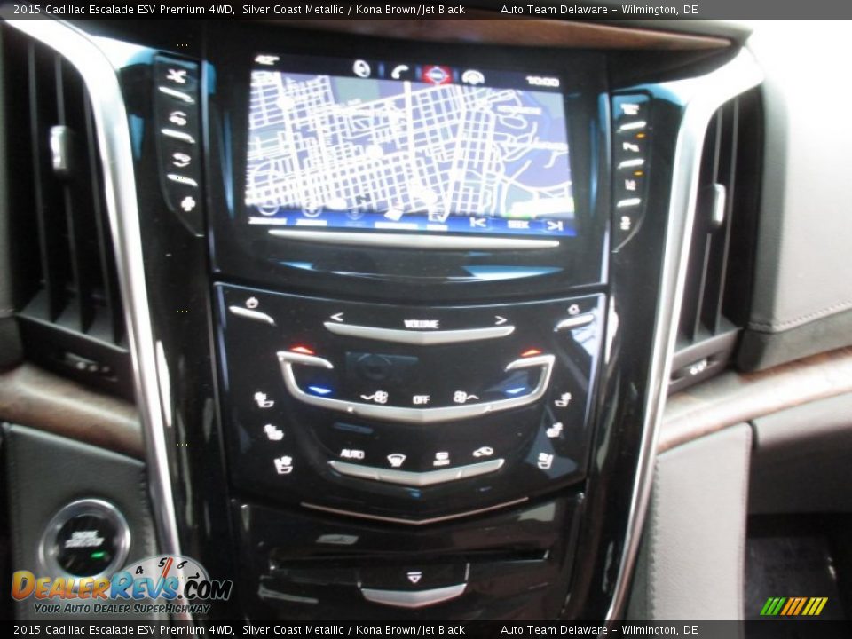 2015 Cadillac Escalade ESV Premium 4WD Silver Coast Metallic / Kona Brown/Jet Black Photo #25