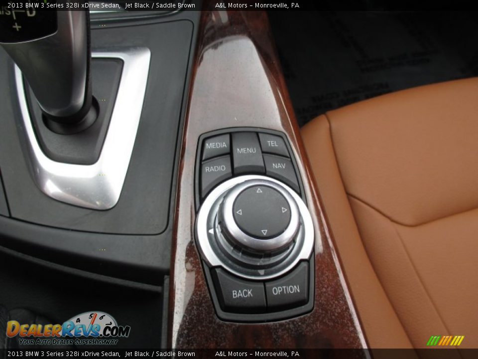 2013 BMW 3 Series 328i xDrive Sedan Jet Black / Saddle Brown Photo #16