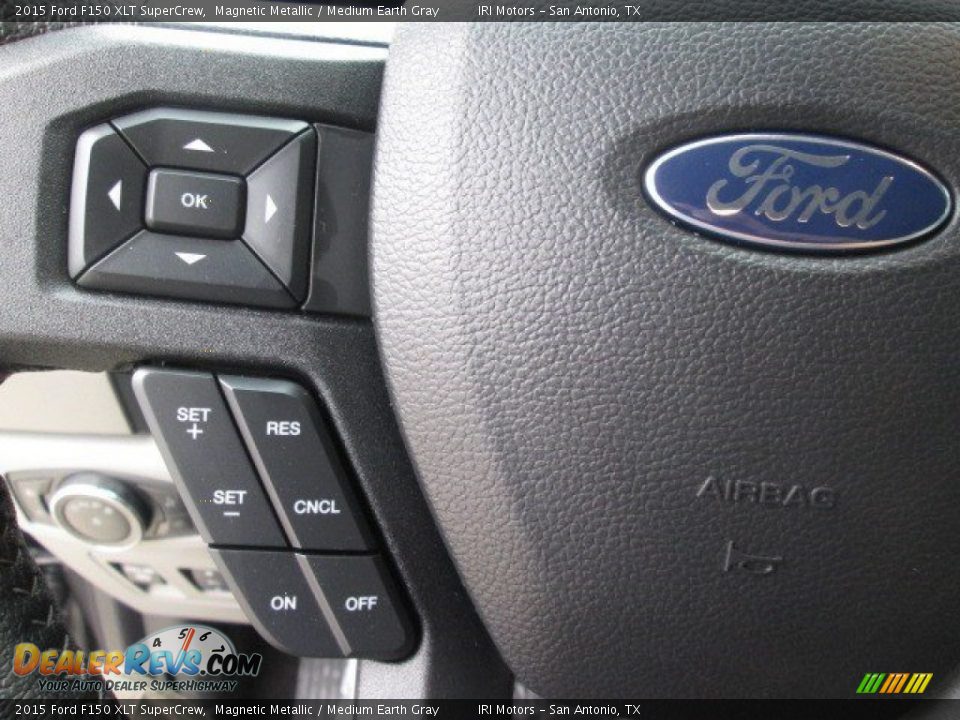 2015 Ford F150 XLT SuperCrew Magnetic Metallic / Medium Earth Gray Photo #20