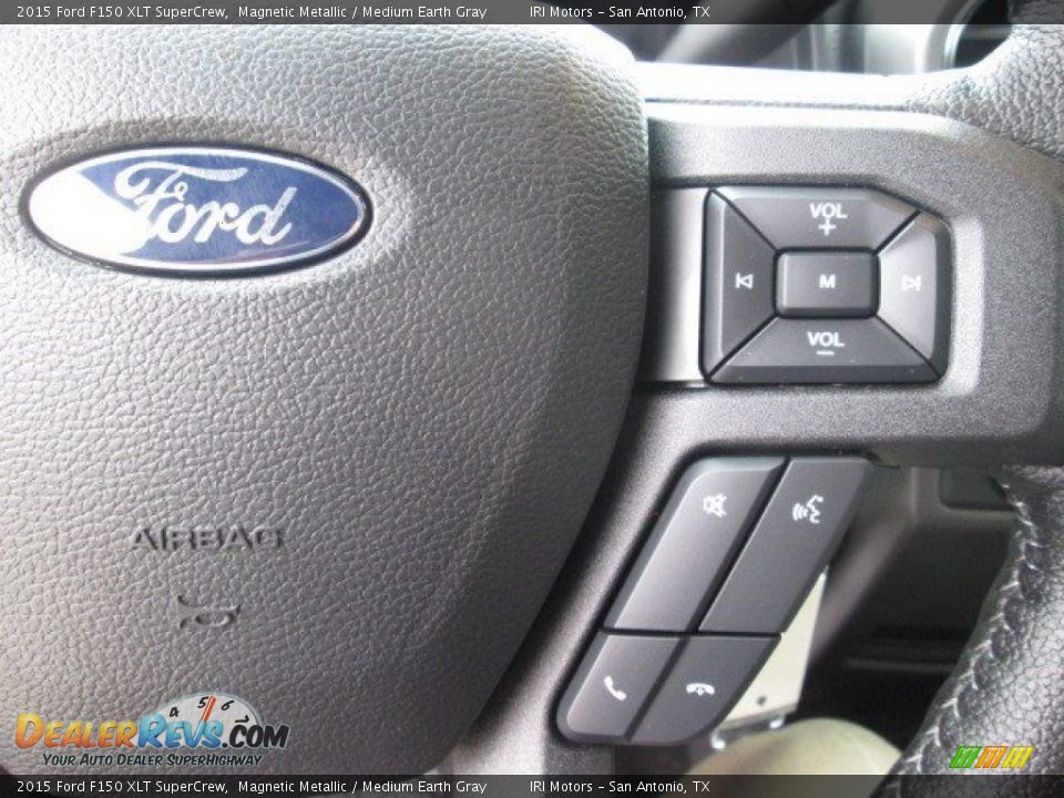 2015 Ford F150 XLT SuperCrew Magnetic Metallic / Medium Earth Gray Photo #21