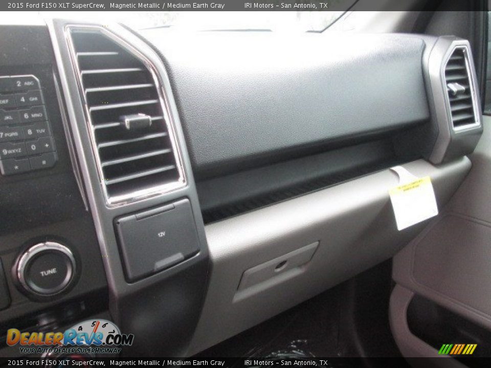 2015 Ford F150 XLT SuperCrew Magnetic Metallic / Medium Earth Gray Photo #24