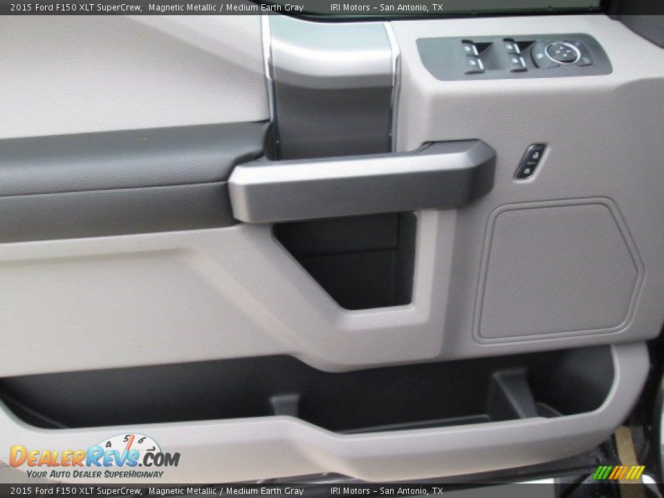2015 Ford F150 XLT SuperCrew Magnetic Metallic / Medium Earth Gray Photo #27