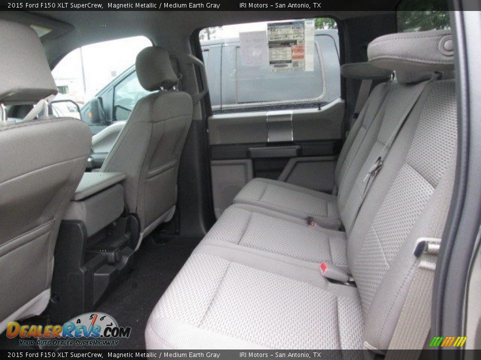 2015 Ford F150 XLT SuperCrew Magnetic Metallic / Medium Earth Gray Photo #30