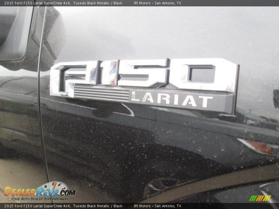 2015 Ford F150 Lariat SuperCrew 4x4 Tuxedo Black Metallic / Black Photo #3