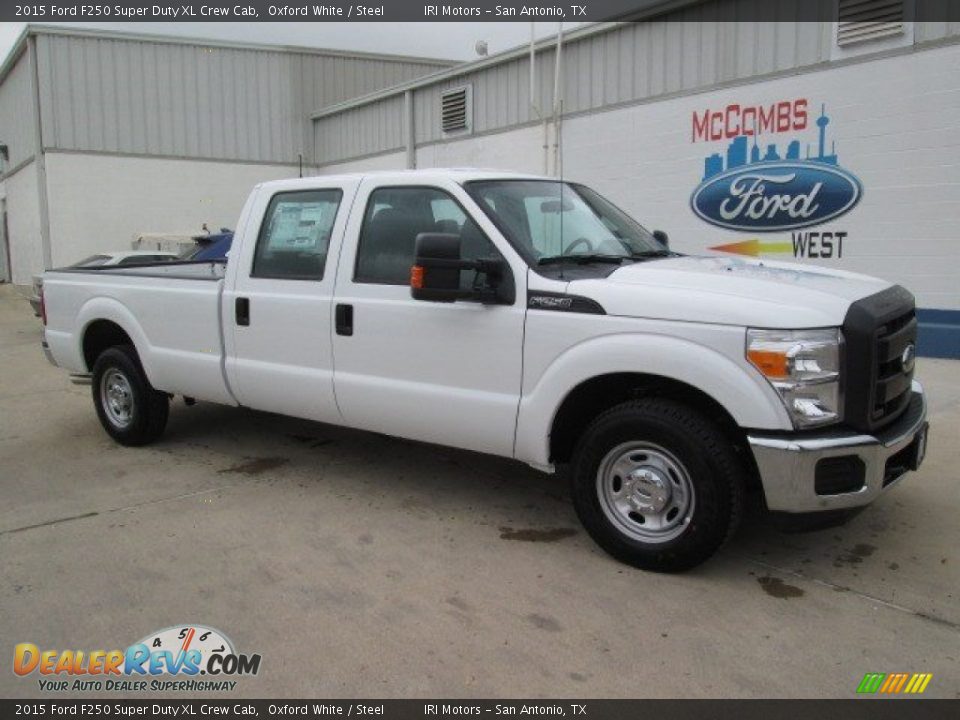 2015 Ford F250 Super Duty XL Crew Cab Oxford White / Steel Photo #1