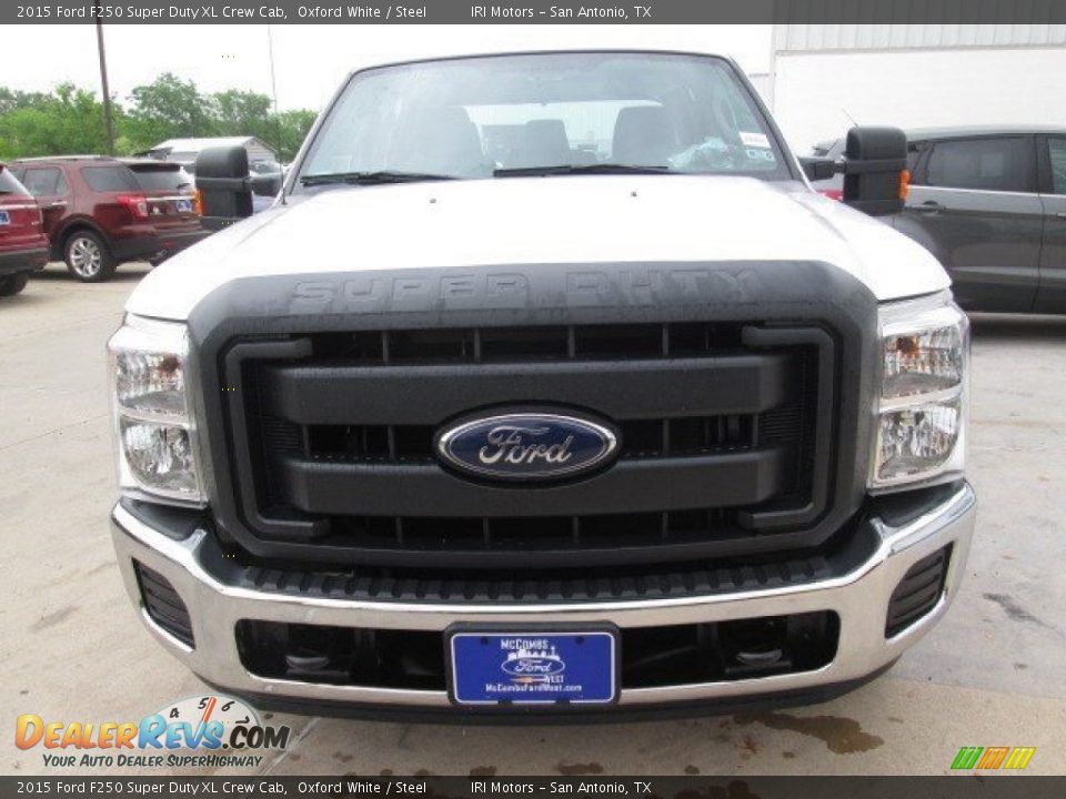 2015 Ford F250 Super Duty XL Crew Cab Oxford White / Steel Photo #7