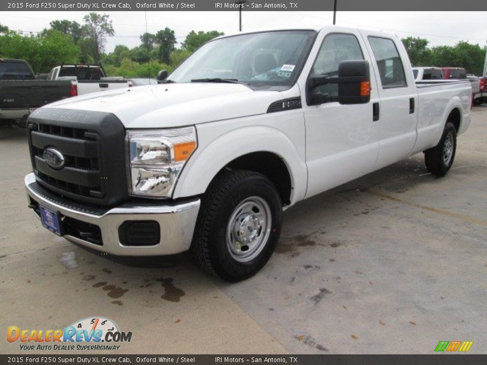 2015 Ford F250 Super Duty XL Crew Cab Oxford White / Steel Photo #9