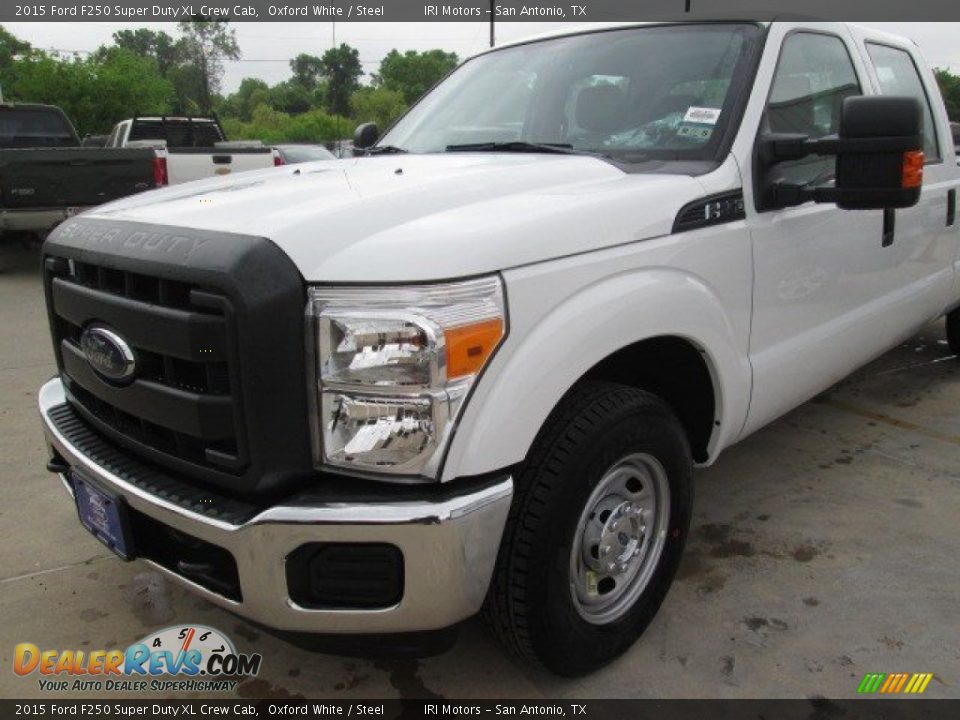 2015 Ford F250 Super Duty XL Crew Cab Oxford White / Steel Photo #10