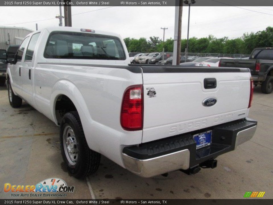 2015 Ford F250 Super Duty XL Crew Cab Oxford White / Steel Photo #12