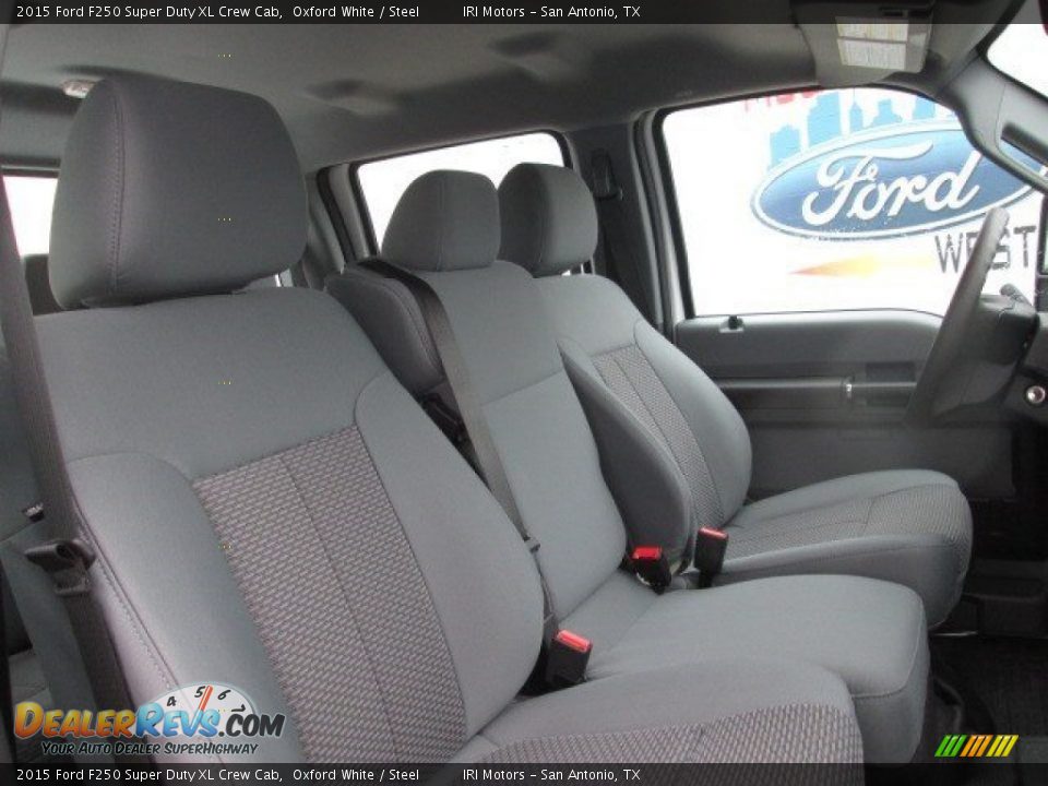 2015 Ford F250 Super Duty XL Crew Cab Oxford White / Steel Photo #22