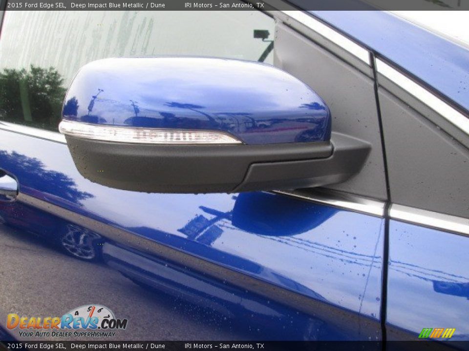 2015 Ford Edge SEL Deep Impact Blue Metallic / Dune Photo #4