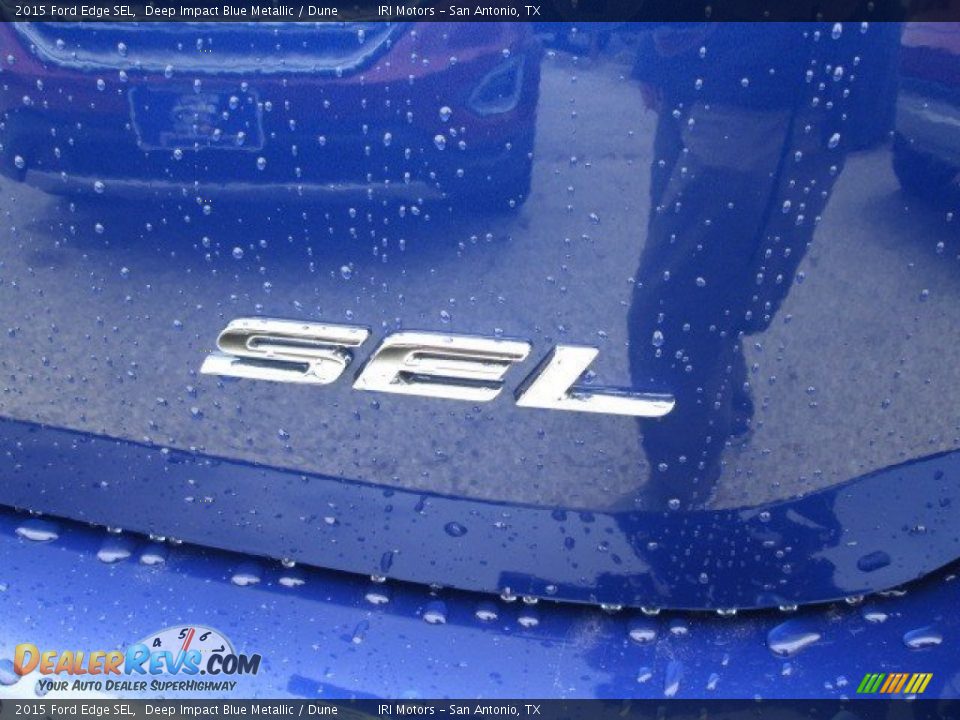 2015 Ford Edge SEL Deep Impact Blue Metallic / Dune Photo #11
