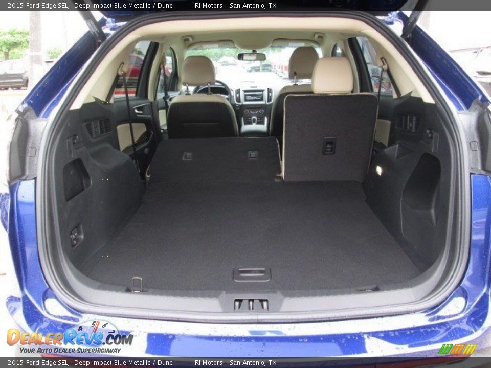 2015 Ford Edge SEL Deep Impact Blue Metallic / Dune Photo #14