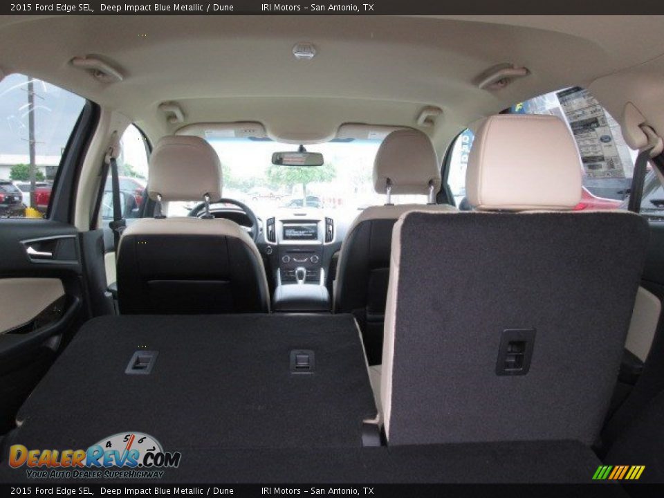 2015 Ford Edge SEL Deep Impact Blue Metallic / Dune Photo #16