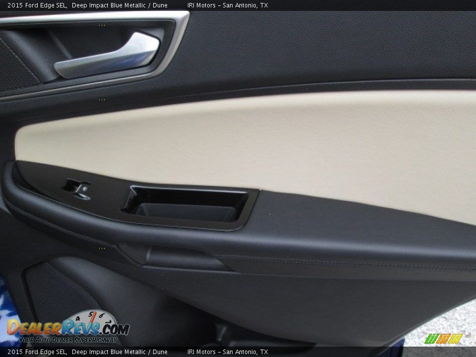 2015 Ford Edge SEL Deep Impact Blue Metallic / Dune Photo #21