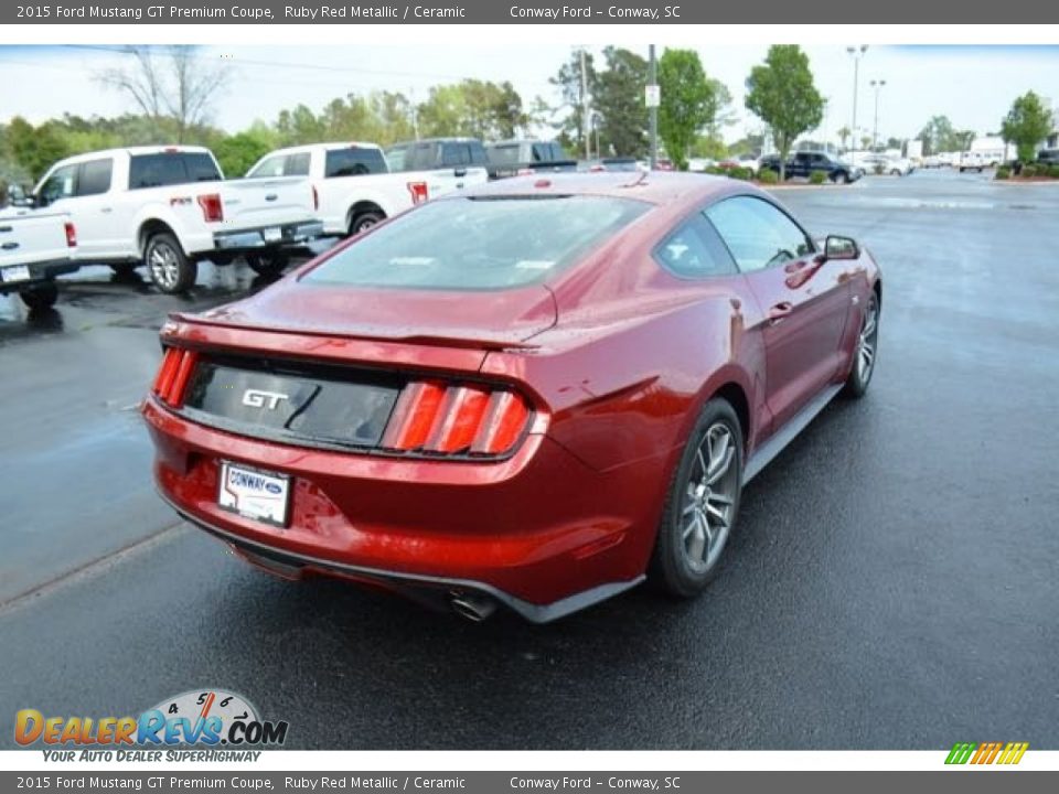 2015 Ford Mustang GT Premium Coupe Ruby Red Metallic / Ceramic Photo #5