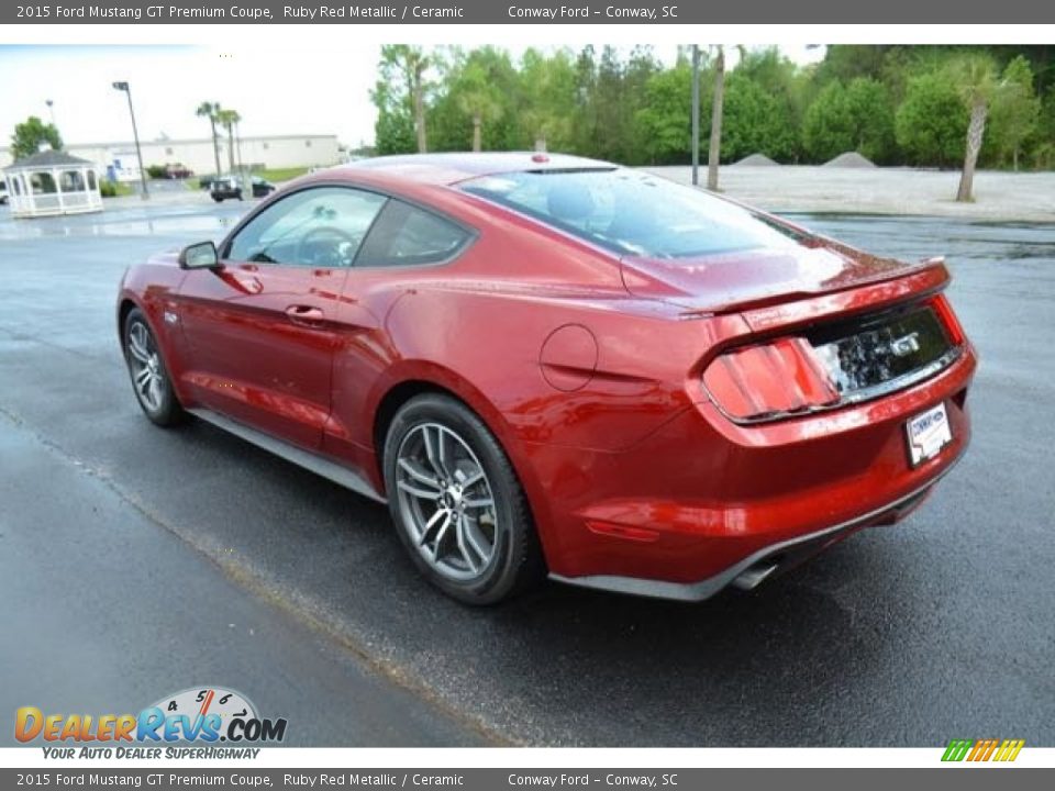 2015 Ford Mustang GT Premium Coupe Ruby Red Metallic / Ceramic Photo #7