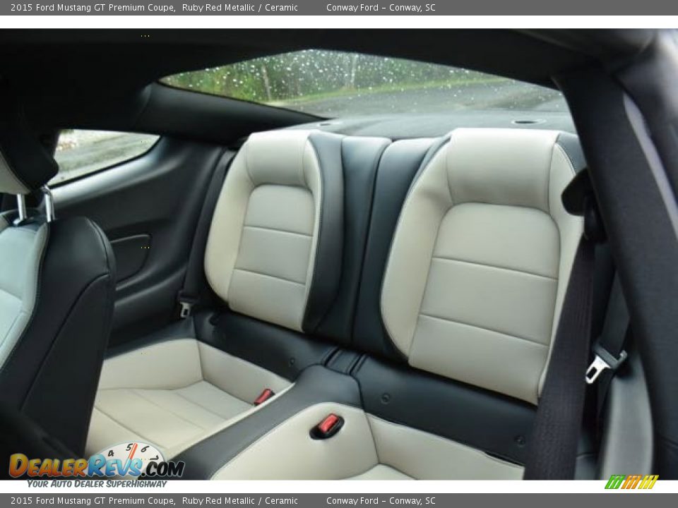 Rear Seat of 2015 Ford Mustang GT Premium Coupe Photo #11