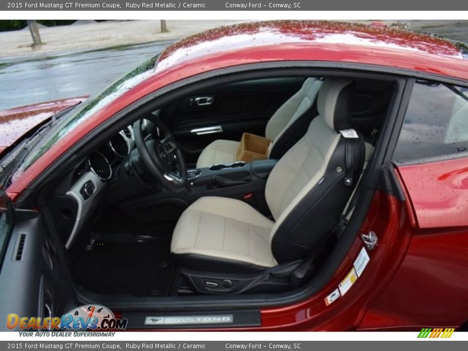 2015 Ford Mustang GT Premium Coupe Ruby Red Metallic / Ceramic Photo #15