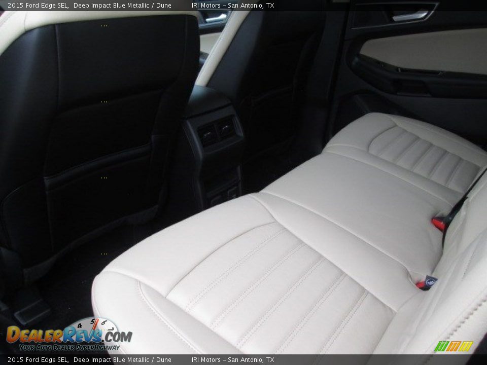 2015 Ford Edge SEL Deep Impact Blue Metallic / Dune Photo #32