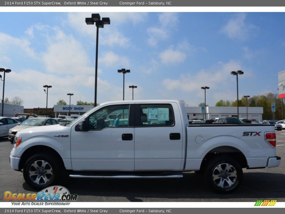 2014 Ford F150 STX SuperCrew Oxford White / Steel Grey Photo #6