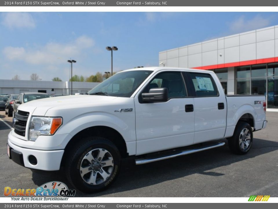 2014 Ford F150 STX SuperCrew Oxford White / Steel Grey Photo #7