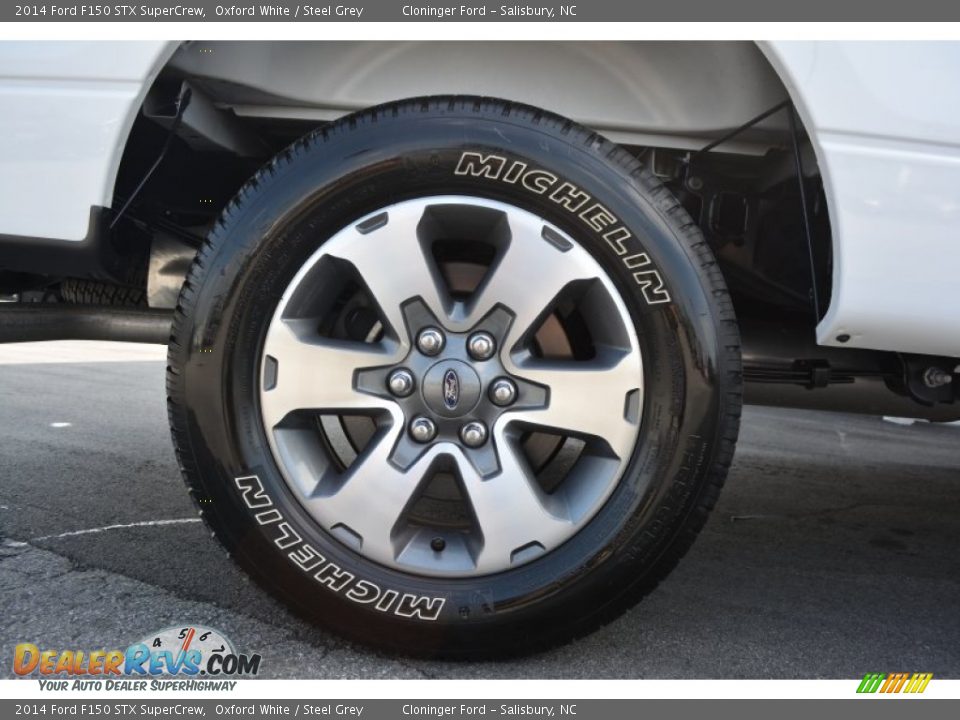 2014 Ford F150 STX SuperCrew Oxford White / Steel Grey Photo #8