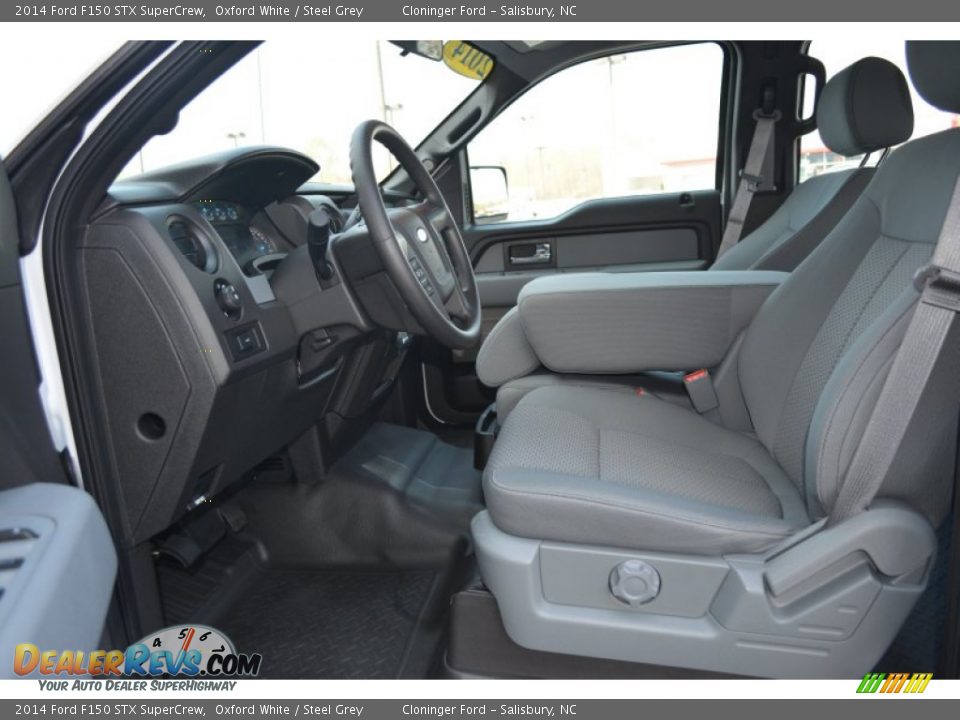 2014 Ford F150 STX SuperCrew Oxford White / Steel Grey Photo #12