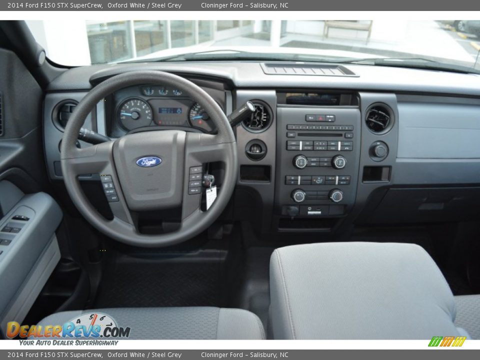 2014 Ford F150 STX SuperCrew Oxford White / Steel Grey Photo #14