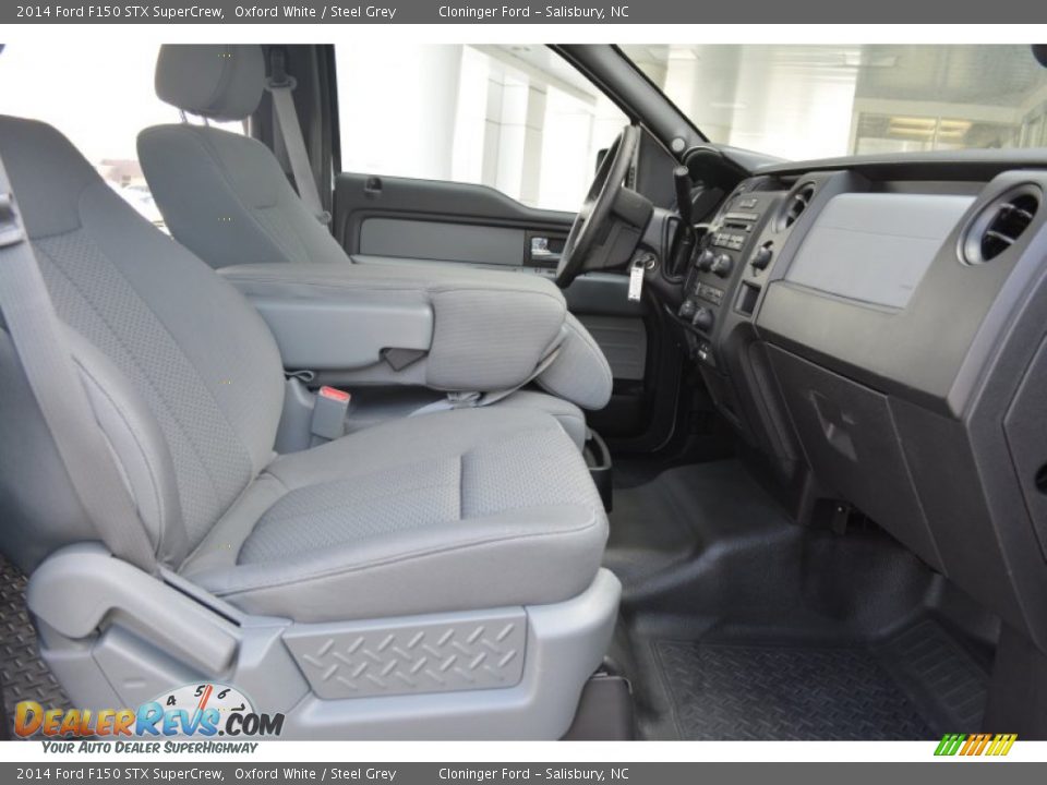2014 Ford F150 STX SuperCrew Oxford White / Steel Grey Photo #18