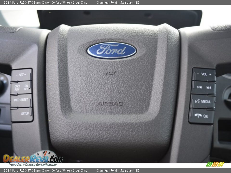 2014 Ford F150 STX SuperCrew Oxford White / Steel Grey Photo #19
